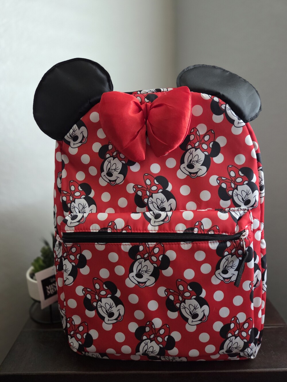 🔥Disney Minnie Mouse Red and White Polka Dot Mini Backpack & Black Polka Dot - Picture 2 of 4